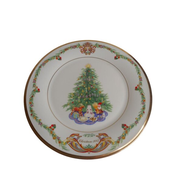 LENOX Christmas Trees Around the World Plate 2007 Limited ED Norway - Picture 1 of 8